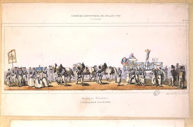 Prozession der Müller in Straßburg, 25. Juni 1840