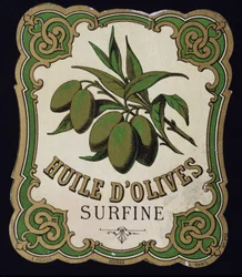 Surfine Olivenöl Etikett