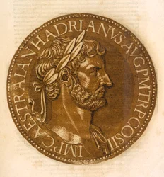 Der Kaiser Hadrian (Farblithografie)