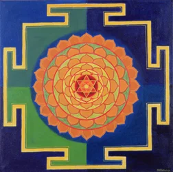 Gayatri Yantra Zeichnung