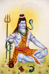 Herr Shiva Shanker Miniaturmalerei auf Papier