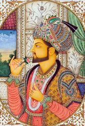 Miniaturmalerei Mogulkaiser Shah Jahan Indien Asien