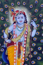 Miniaturmalerei von Bal Krishna
