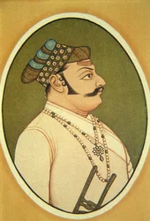 Porträt von Maharaja Udai Singh, Udaipur, Rajasthan, Indien