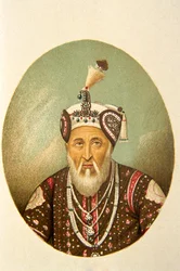 Porträt von Mogulkaiser Akbar Shah, Indien