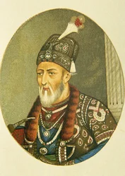 Porträt des Mogulkaisers Bahadur Shah II, Indien