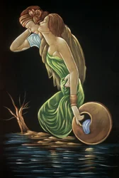 Sohni Mahiwal Malerei auf Samt
