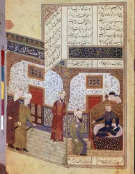 Khusraw im Gespräch mit Buzurg Ummid