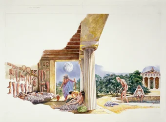 Das antike Athen - Rekonstruktion des Asklepieion