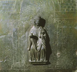 Detail von der Tür des Oratoriums des Heiligen Johannes des Evangelisten, Italien (Bronze)