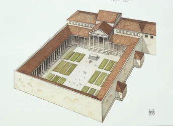 Rekonstruiertes Forum, gebaut von Titus Flavius Vespasianus