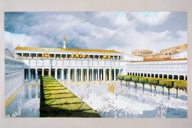 Rekonstruktion der Piazza des Trajansforums, Rom