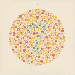 Ishihara-Farbtest zur Erkennung von Farbenblindheit