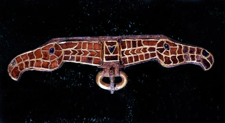 Merowingische Fibel. Musée de Saint-Germain-en-Laye