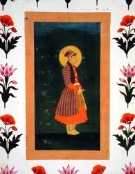 Stehendes Porträt eines Herrschers, aus dem Small Clive Album