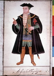 Porträt von Alphonse (Alfonso oder Afonso) von Albuquerque (1453-1515)