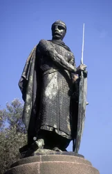 Statue von König Afonso I., Guimaraes, Portugal