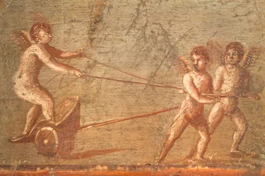 Amor in einem Wagen, Herculaneum