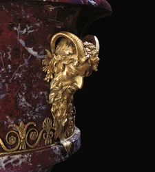Detail eines Paares von Vasen, ca. 1790