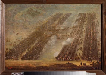 Die Schlacht von Poltawa am 8. Juli 1709