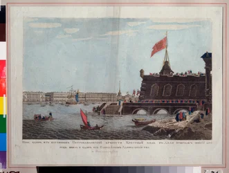 Osterprozession vor der Peter-und-Paul-Festung in Sankt Petersburg