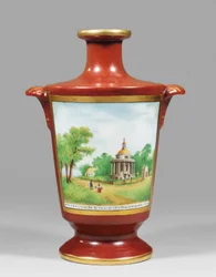 Vase, die einen Saporoger Kosaken darstellt, ca. 1825