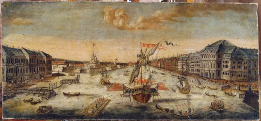 Blick auf die Ufer der Newa (Sankt Petersburg)