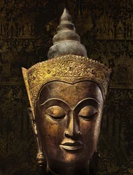 Ayutthaya-Stil Kopf eines gekrönten Buddha-Bildes