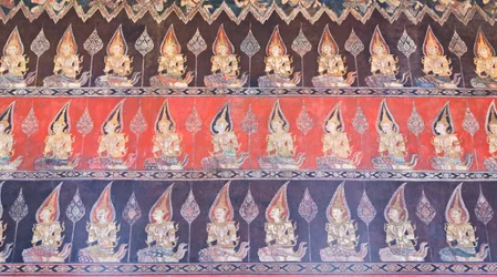 Wandmalereien in der Buddhaisawan-Kapelle, Palast von Wang Na