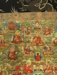 Detail des Dritten Panchen Lama Losan Penden Yeshe