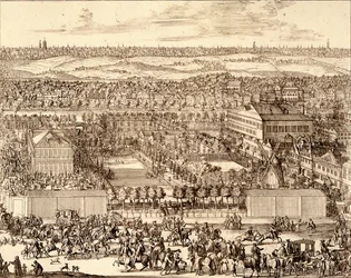 Deutsches Viertel Nemetskaya sloboda in Moskau, rechter Teil, 1705