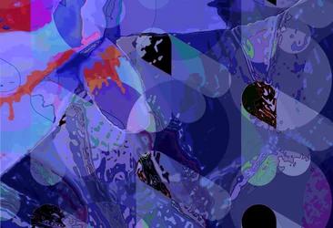 Wasserlilie Vertikal 4 Abstrakt