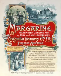 Werbung für Margarine der Craigmillar Creamery