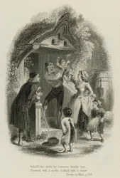 Szene aus Essay on Man, von Alexander Pope (Gravur)