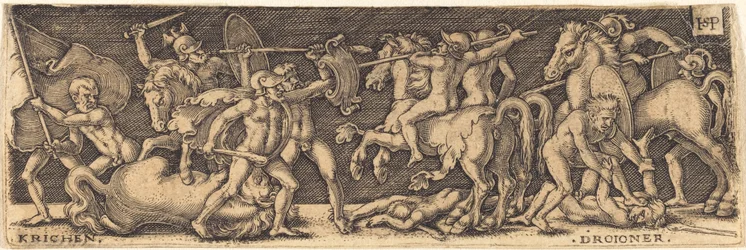 Kampf der Griechen und Trojaner