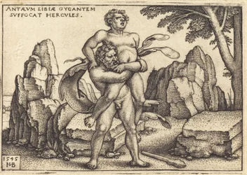 Herkules tötet Anthaeus