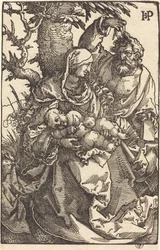 Die Heilige Familie unter einem Baum