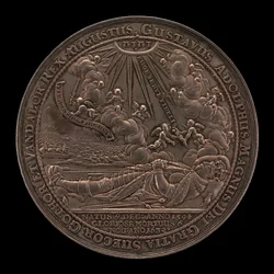 Tod von Gustav II. Adolf, 1594-1632, König von Schweden 1611 [Vorderseite], 1634