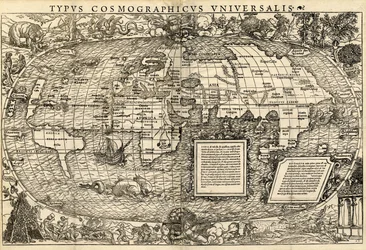 Typus Cosmographicus Universalis (Weltkarte), um 1532