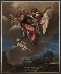 Studie für "Eine Apotheose eines Heiligen" (für San Bernardino dei Morti, Mailand), ca. 1695