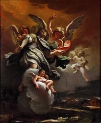 Die Apotheose des heiligen Sebastian, 1694, Maße 78,5 x 63,5 cm, Mailand, Civiche Raccolte del Castello Sforzesco
