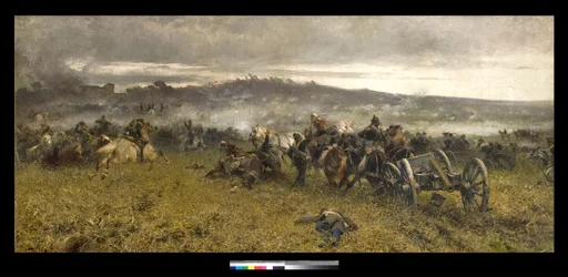 Artillerie während der Schlacht von San Martino