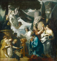 Salomon opfert den Idolen
