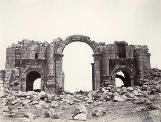 Hadriansbogen am Eingang zu Jerash