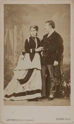 Paul Pavlovich Demidoff, 2. Prinz von San Donato, mit seiner Frau Maria
