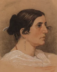 Profil einer Frau