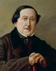 Italien, Porträt des italienischen Komponisten Gioacchino Rossini