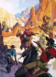 Henry Brown, Caldwells korrupter Marschall, in die Enge getrieben