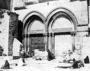 Eingang zur Grabeskirche, 1865