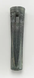 Wagenbeschlag: Achskappe (Bronze)